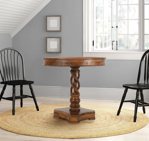 Juego de Comedor Moderno con Mesa Redonda y Sillas Metálicas, Personalizable, de Madera MDF para el Hogar, 1 Mesa y 4 Sillas, Gran Venta - Product Image 2