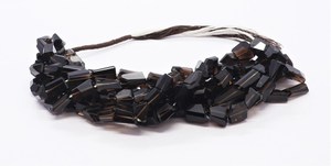 ลูกปัดควอตซ์สโมคกี้ทรงหยดน้ำเจียระไนด้วยเลเซอร์ขนาด 8-12 มม. ลูกปัดพลอยควอตซ์สโมคกี้ขัดเงา ลูกปัดควอตซ์สโมคกี้ทรงหยดน้ำแบบหลวม - Product Image 6