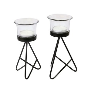 Candelabro de Diseño de Lujo, Portavelas Decorativo de Metal para Mesa Lateral/Central, Portavelas de Vidrio para Mesa de Comedor - Product Image 4