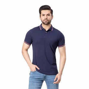 Camiseta Polo Transpirable de Último Diseño para Hombre, Manga Corta, Material de Algodón de Alta Calidad, Impresión de Logotipo Personalizado - Product Image 1