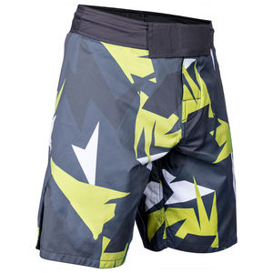 กางเกงชก MMA สำหรับผู้ชาย ลายพิมพ์แบบ Sublimation ระบายเหงื่อได้ดี ทรงปกติ สำหรับฝึกซ้อมศิลปะการต่อสู้แบบผสมผสาน ลายพราง - Product Image 2