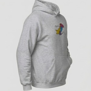 Sweat-shirt à capuche gris pour homme, logo sur le devant, vêtement décontracté d'hiver, coupe classique, tissu en molleton 100% coton, impression numérique, respectueux de l'environnement - Product Image 4