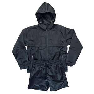 Conjunto Corto de Pantalones Cortos y Chaqueta Cortavientos con Logotipo Personalizado, Ligero, Transpirable y Ecológico para Hombre - Product Image 1