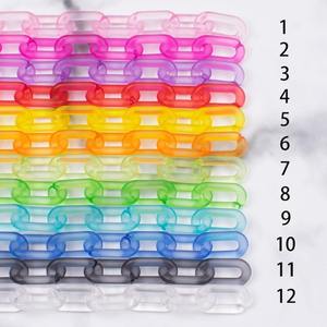 Décoration intérieure : Chaînes en résine personnalisables, très grandes et aux couleurs claires, maillons en résine multicolores de grande taille disponibles. - Product Image 3