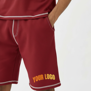 Conjunto de 2 Piezas para Hombre, Nuevo, Verano, Estampado, Camiseta de Manga Corta Transpirable de Poliéster y Algodón, Ropa Casual para Fin de Semana - Product Image 4