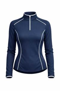 Camiseta Térmica de Ciclismo para Mujer de Lujo, de Poliéster, Manga Larga, con Cierre de Cremallera, Ajuste Atlético, Elástica, con Logotipo Personalizado, Talla XS - Product Image 3