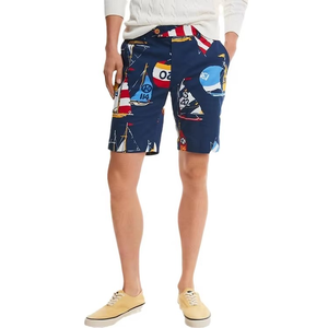 Shorts de plage décontractés pour hommes tendance 2026, imprimé voilier nautique, taille élastique avec cordon de serrage, séchage rapide, vente en gros - Product Image 5