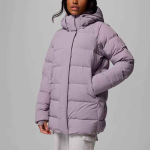 Veste matelassée réversible pour femme, parka d'hiver chaude à capuche, manteau long zippé coupe-vent décontracté pour l'extérieur - Product Image 4