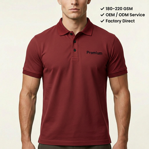 Summer Men's Short-Sleeved Polo <b>Shirt</b> with Custom Embroidery Logo 100% Cotton Polo <b>T</b>-<b>Shirt</b> - Product Image 1