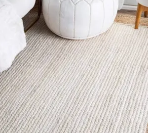 Alfombras de yute natural con detalles blancos, alfombra de yute para venta al por mayor, decorativa para hoteles, resorts, hogares, hecha en Vietnam, Nhat Minh - Product Image 4