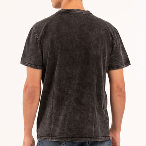 Camiseta de Moda Estampada 100% Algodón para Hombre, Lavado Ácido, Cuello Redondo, Corte Holgado, Alta Calidad - Product Image 4