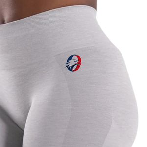 Pantalon de fitness évasé gris clair pour femme, taille mi-haute, respirant et extensible, idéal pour le yoga, l'entraînement et les activités sportives - Product Image 4