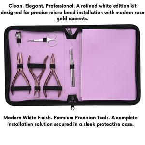 OEM Stainless Steel Precision <b>Crimping</b> Hair Extension Installation Removal Tool Kit Micro Beads Plier Bead Closing Tape Plier - Product Image 5