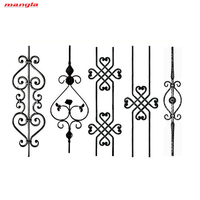 Panneaux d'escalier traditionnels vintage en fonte, en fer forgé, en acier inoxydable, en PVC gris, design de panier à fleurs, résistant à la rouille
