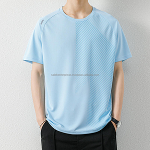 Camiseta de Hombre de Alta Calidad, Talla Grande, Ligera, 100% Algodón, 220 GSM, Suave, Cómoda, Transpirable, de Secado Rápido, Manga Corta, Informal - Product Image 2