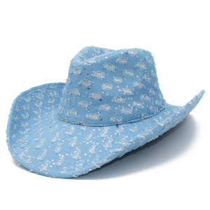 Chapeau de cowboy Western Travel, style export américain, en soie/coton/nylon, décontracté d'été, respirant, écologique, avec coupe moderne - Product Image 4