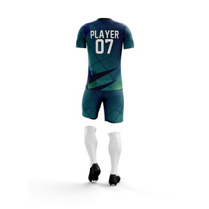 Ensemble de maillots de football personnalisés pour hommes, imprimés par transfert thermique, de haute qualité, cousus, 100% polyester, antibactériens - Product Image 5