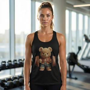 Débardeur Femme en Polyester/Coton Tissé de Bonne Qualité, Séchage Rapide, Respirant, Vente Directe Usine, Prix de Gros, Service OEM pour Adultes - Product Image 4