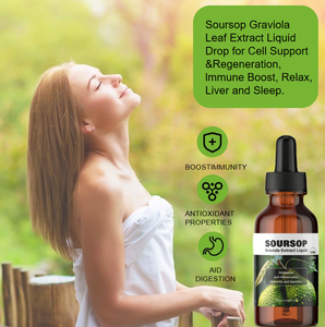 Extracto Líquido de Hoja de Guanábana (Graviola) de 60 ml, Suplemento Dietético en Gotas, Bebida Oral, Amargos de Guanábana, Fabricación Directa de Fábrica - Product Image 4