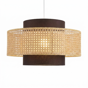Round Rattan Lampshade Natural Woven <b>Pendant</b> <b>Light</b> for Restaurant Interior Factory Direct Supplier - Product Image 1