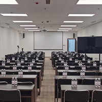 Haut-parleur colonne passif commercial 100W avec deux haut-parleurs de 4 pouces et un de 3 pouces, enceinte murale PA pour centre de conférence