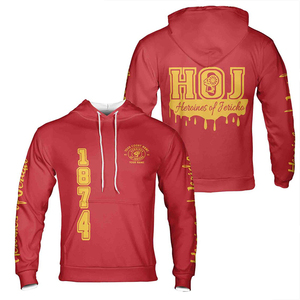 Nueva Sudadera con Capucha Personalizada con Nombre, Heroínas de Jericó 1874 HOJ, Tallas S-5XL, Sudadera Masónica de Alta Calidad en Algodón, Poliéster y Felpa para Unisex - Product Image 4