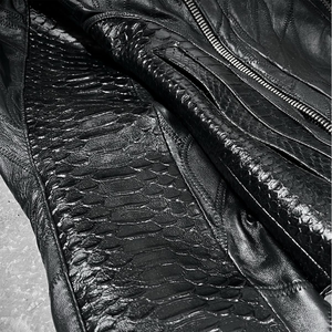 Dernière mode, design unique, veste en cuir pour homme avec service OEM, meilleur design, veste en cuir de haute qualité à prix raisonnable - Product Image 5