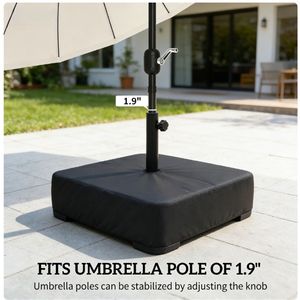 Base Nera per Ombrelloni da Giardino e Patio - Product Image 3