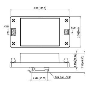 Convertidor de CC a CC de Alto Voltaje Tipo Riel DIN de 30W 12V 2.5A, Entrada de 150-1500VDC, Aislamiento de 4KVac, Entrada Ultra Ancha y Alta - Product Image 2