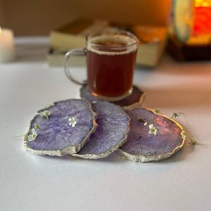 Handmade Resin Coasters Decorative Tea Coffee Mug Coaster Set Budget Friendly Home Decor Premium Resin Coasters - Product Image 4