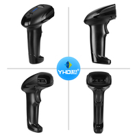 Lecteur de codes-barres laser sans fil Bluetooth YHDAA 1D, fonctionne avec les smartphones, tablettes, ordinateurs, compatible avec Windows, Android, iOS