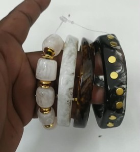 High Quality Waterproof <b>Resin</b> Bangles Women Customizable Colors Logo Durable Lightweight - Product Image 5