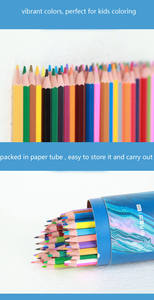 Ensemble de <span class=keywords><strong>crayons</strong></span> de couleur solubles dans l'eau pour enfants, 12, 24, 36, <span class=keywords><strong>72</strong></span> couleurs, <span class=keywords><strong>crayons</strong></span> de couleur à cœur souple de 3 mm - Product Image 4