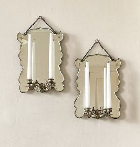 Grand European Venetian Baroque Luxury <b>Wall</b> <b>Sconce</b> Ornate Decorative <b>Wall</b> <b>Light</b> with Elaborate Mirror Detailing, Premium Brass - Product Image 1