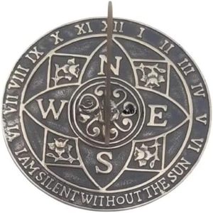 10'' Art Deco Nautical Indian Origin Sundial <b>Clock</b> for <b>Garden</b> & <b>Outdoor</b> Home Decor Anniversary Gift - Product Image 1
