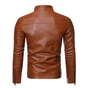 Chaqueta de Invierno de Cuero Vacuno Personalizada para Hombre al Mejor Precio, con Logotipo Frontal, Ecológica y Resistente al Viento, Hecha en Pakistán - Product Image 2