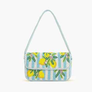 Artisanal Hand-Woven Beaded Flap <b>Bag</b> Floral <b>Sequin</b> Design Lady Shoulder Purse Custom Logo Wholesale Manufacturer - Product Image 1