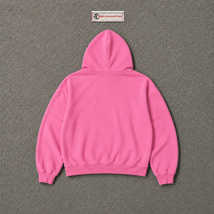 Sweat à capuche rose World Peace, coupe oversize, streetwear, imprimé graphique, unisexe, décontracté, en polaire, avec motif globe, style vintage urbain - Product Image 6