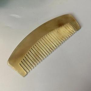 Peine de cuerno pulido de primera calidad para el cuidado del cabello, peinado, desenredado, profesional, para barbería, salón de belleza, cuidado natural, diseño natural - Product Image 5