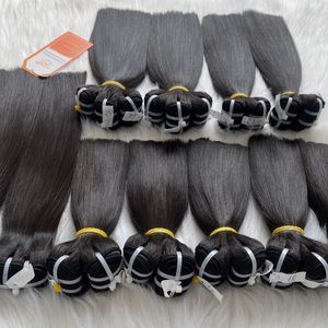 Prêt à expédier 100% vietnamien SDD os cheveux raides Machine trame courte longueur extensions de cheveux vierges bruts longue durée de vie - Product Image 6