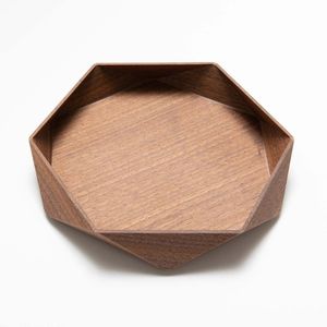 Plateau de service rond en bois naturel fait main pour la maison, la cuisine, la table à manger, la table basse, le restaurant, le café, l'hôtel, le petit-déjeuner, les collations - Product Image 1