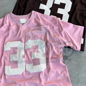 T-shirt en maille surdimensionné pour homme, style streetwear hip-hop, respirant, décontracté, tendance estivale - Product Image 4