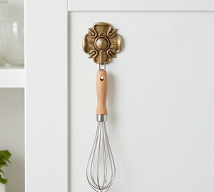 Antique Brass Flower Wall <b>Hook</b> Single <b>Hook</b> Decorative Metal <b>Hook</b> For Clothing Storage Organizer Minimalist Wall Accent - Product Image 4