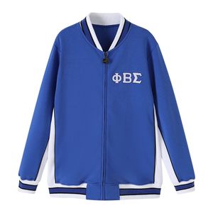 Phi Beta Sigma Blue Air Tech Fleece Warm Up Jacket for Men Comfortable Fit Premium Fabric Greek Fraternity Apparel Athletic - Product Image 2