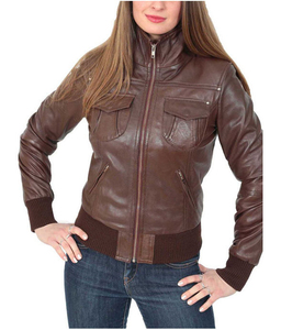 Nouvelle veste en cuir PU à manches longues de style streetwear, fermeture éclair, confortable, respirante, imperméable, écologique, en nylon - Product Image 1