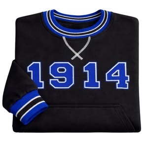 Sudadera Negra Phi Beta Sigma 1914 con Diseño Clásico de Chenille, Prenda de Fraternidad Griega con Comodidad y Estilo Premium - Product Image 6