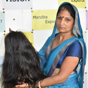 Cabello Humano Virgen Indio Natural, Extensiones de Cabello Liso y Sedoso de 10-36 Pulgadas, Paquetes al por Mayor - Product Image 4