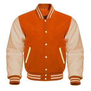 Chaqueta Bomber Varsity Unisex para Hombre, Personalizada con Botones y Letras Bordadas, Transpirable, Diseño Casual de Béisbol, para Invierno, con Cuero y Peluche - Product Image 4