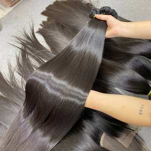 Paquets de tissage alignés de cuticules brutes de cheveux humains non transformés vietnamiens vendeur en gros Extensions de cheveux bruts vierges - Product Image 1