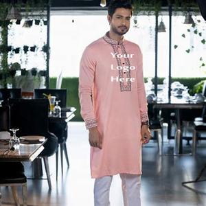 Simple plaine col rabattu hommes Shalwar Kameez meilleure vente Style pakistanais Panjabi pour hommes exportation du Bangladesh - Product Image 6